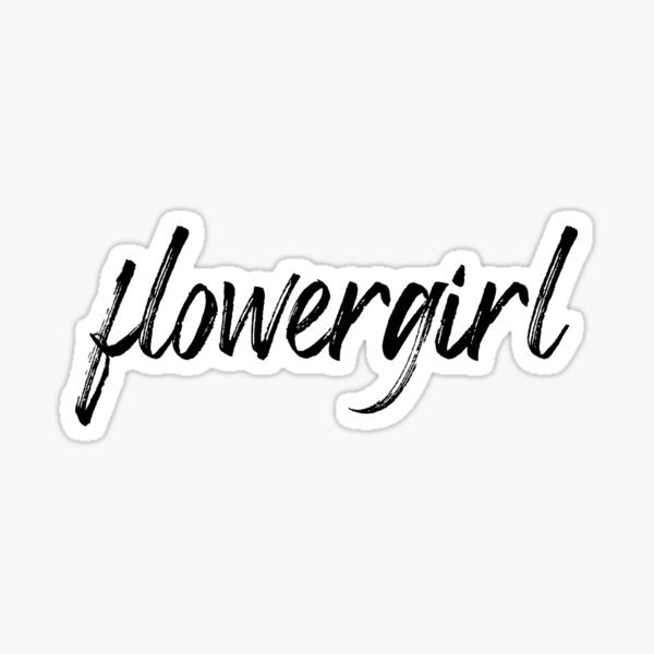 Flowergirl Stickers Sticker
