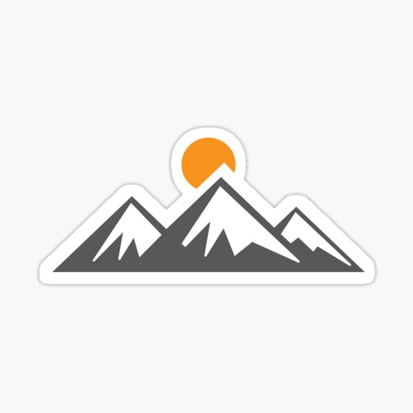 Item preview, Mountains with sun designed and sold by ClassicLemonade.