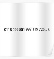 Emergency Number From IT Crowd Poster