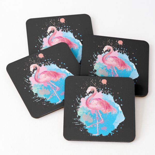 Item preview, Splashing Flamingo Watercolor  designed and sold by TexasMerch.