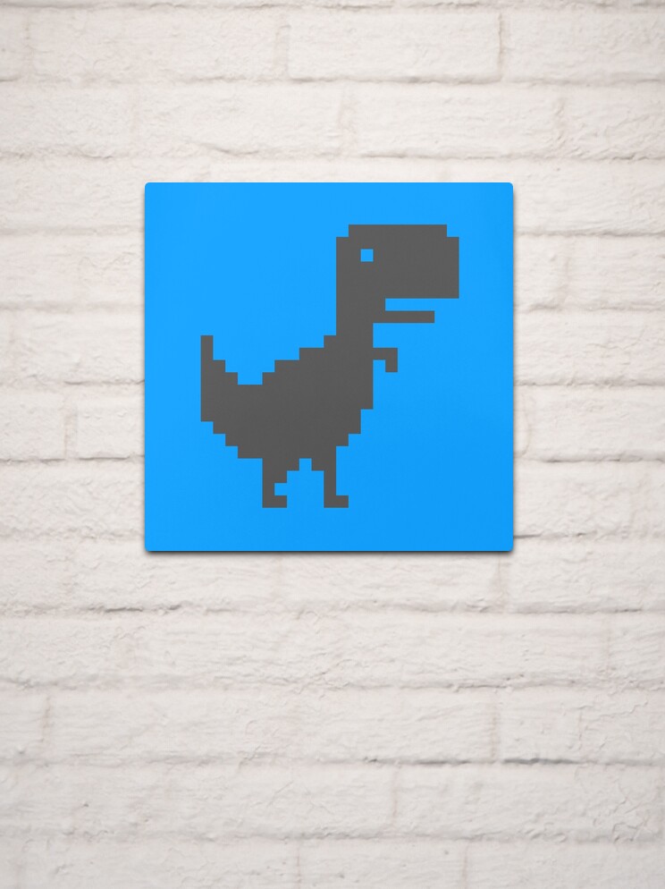 Google Offline Dinosaur Game Metal Print for Sale by DannyAndCo