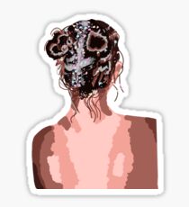 Glitter Haired girl Sticker