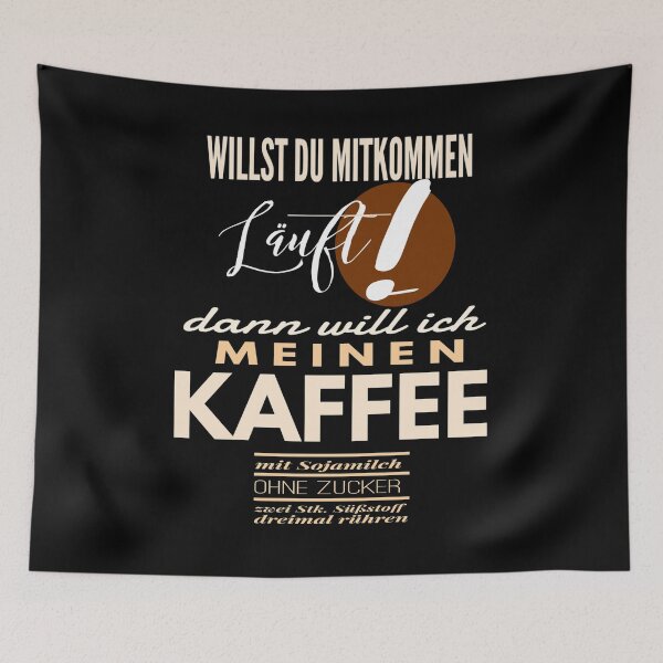Item preview, do you want to come running! then I want to stir my COFFEE with soy milk without sugar two pieces of sweetener three times designed and sold by vibeno1.