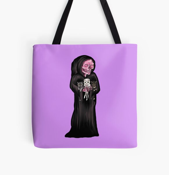 Cat Mom Reaper All Over Print Tote Bag
