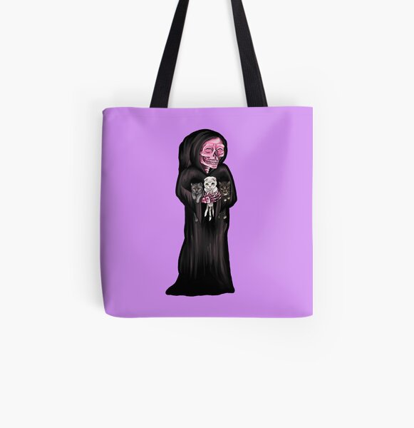 Cat Mom Reaper All Over Print Tote Bag