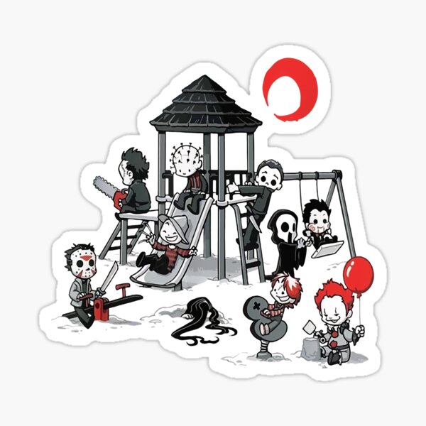 Horror Mashups: Horror Kids Playground Sticker