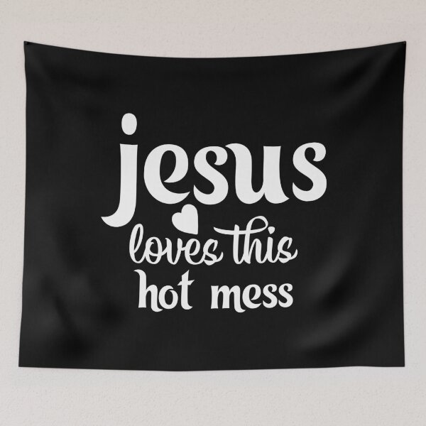 Item preview, Christian, Jesus Loves This Hot Mess, Christian shirt, Christian Hoodies, Christian Gifts designed and sold by ChristianLife.