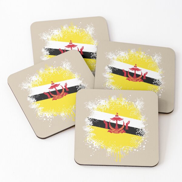 Item preview, Flag of Brunei - Splat designed and sold by pixelinga.