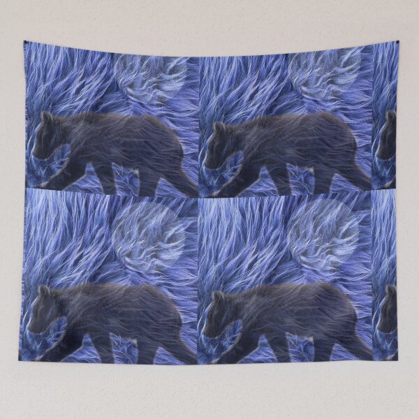 Item preview, Fuzzy Grizzly Blue Moon designed and sold by Shayduk.