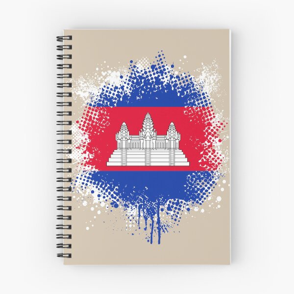 Item preview, Flag of Cambodia - Splat designed and sold by pixelinga.