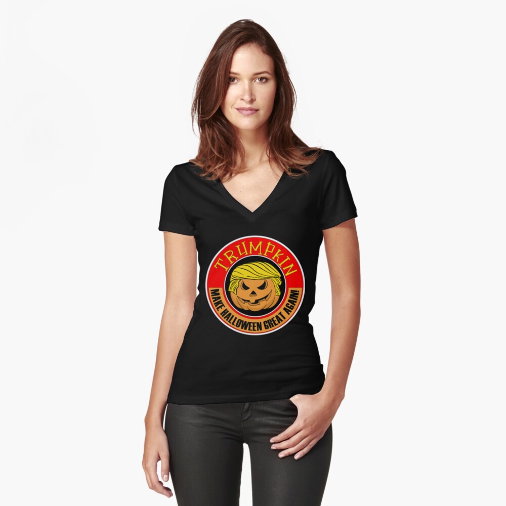 Item preview, Fitted V-Neck T-Shirt designed and sold by EnforcerDesigns.