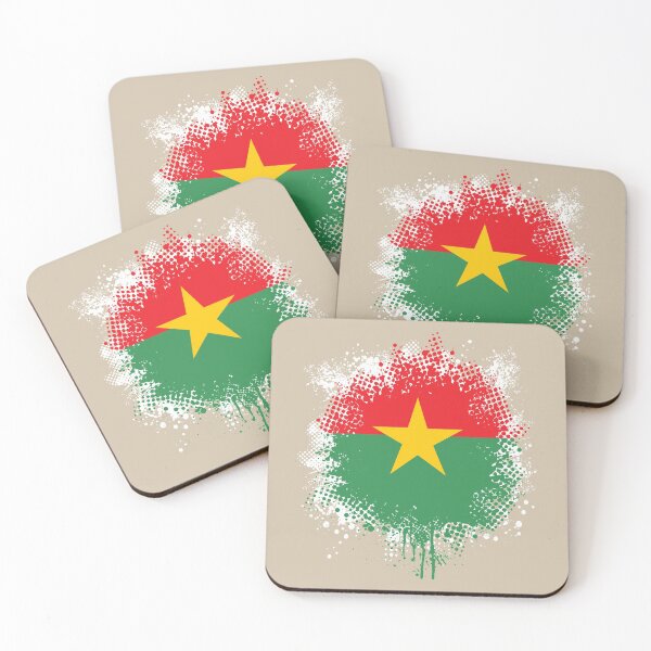 Item preview, Flag of Burkina Faso - Splat designed and sold by pixelinga.