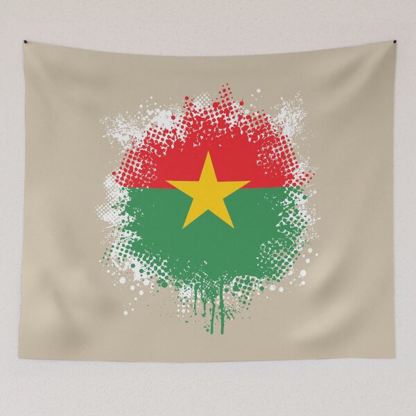Item preview, Flag of Burkina Faso - Splat designed and sold by pixelinga.