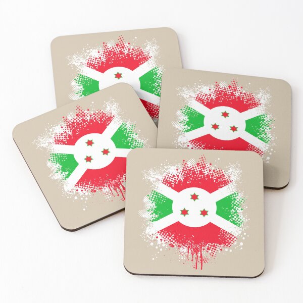 Item preview, Flag of Burundi - Splat designed and sold by pixelinga.