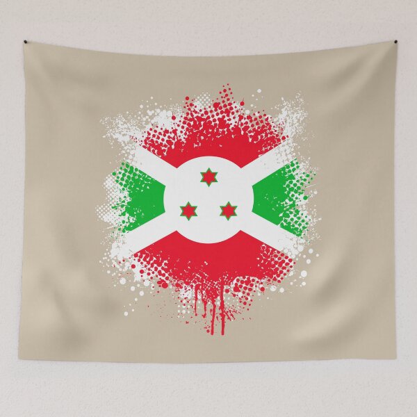Item preview, Flag of Burundi - Splat designed and sold by pixelinga.