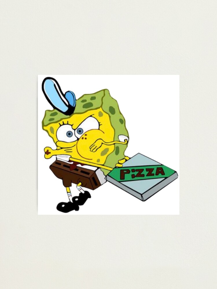 Spongebob Krusty Krab Pizza Photographic Print By Julianam14 Redbubble