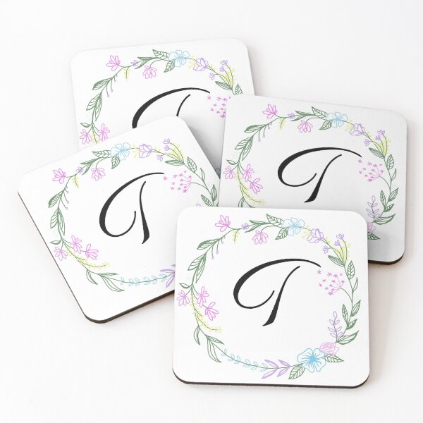 Item preview, Flower Crown Initial- T designed and sold by hoperobinett.