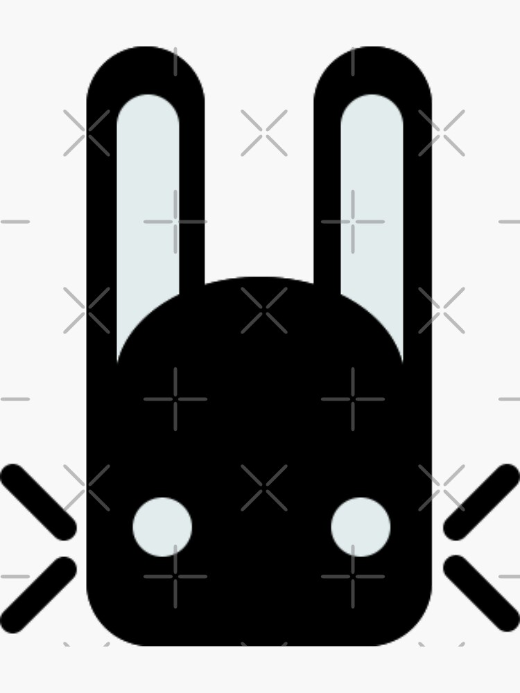 "Jade Rabbit Emblem" Sticker by sourhonie Redbubble