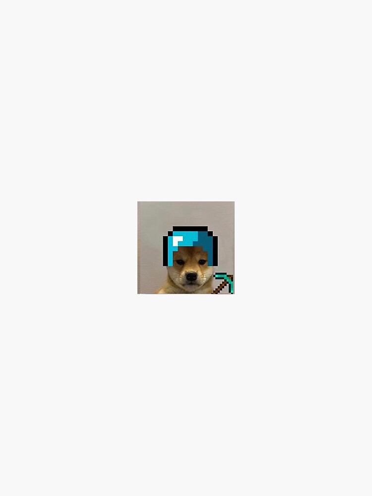 Thumbnail 3 of 3, Sticker, minecraft dog designed and sold by morganxadams.