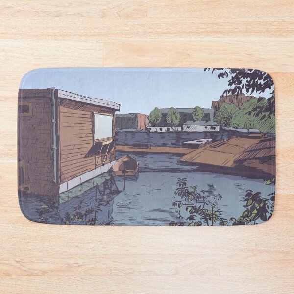 Item preview, Amsterdam house on the canal (spring colors) designed and sold by Moolversin.