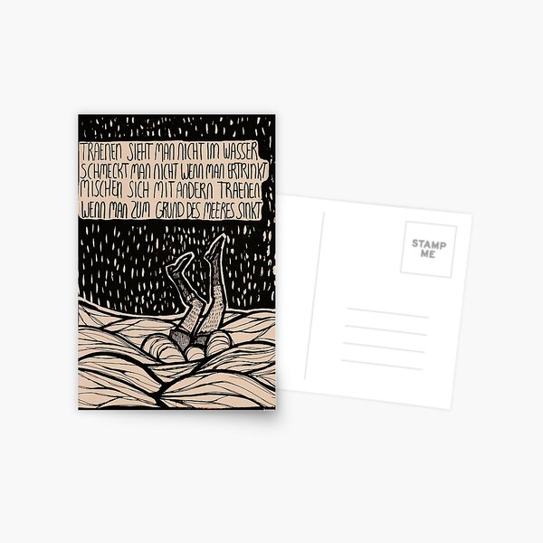 Till Lindemann Poem Postcard