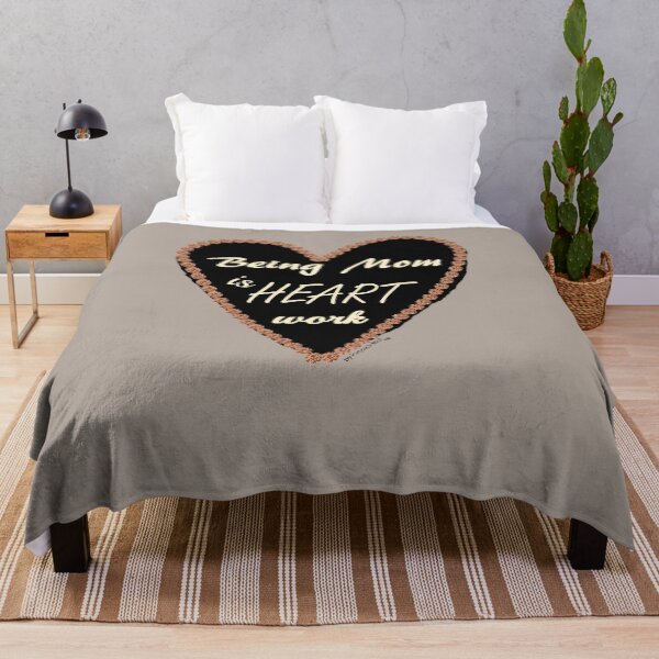 Item preview, Being Mom is Heart Work - Black w/ Toupe Type designed and sold by purposeinmind.