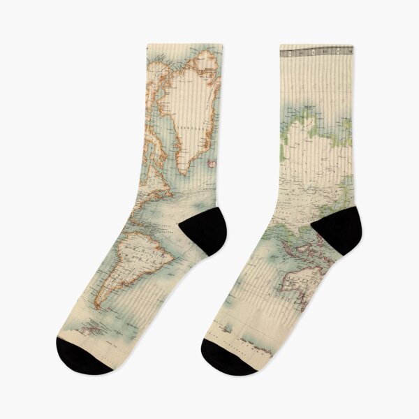Item preview, Vintage Historical Detailed World Map, Bohemian Map designed and sold by easteuromaps.