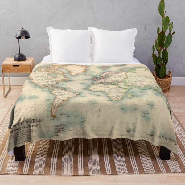 Item preview, Vintage Historical Detailed World Map, Bohemian Map designed and sold by easteuromaps.