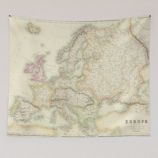 Item preview, Old Vintage Map of Europe Digital Poster Europa designed and sold by easteuromaps.