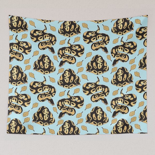 Item preview, Pastel Ball Python and Leaves designed and sold by SparkleSnake.
