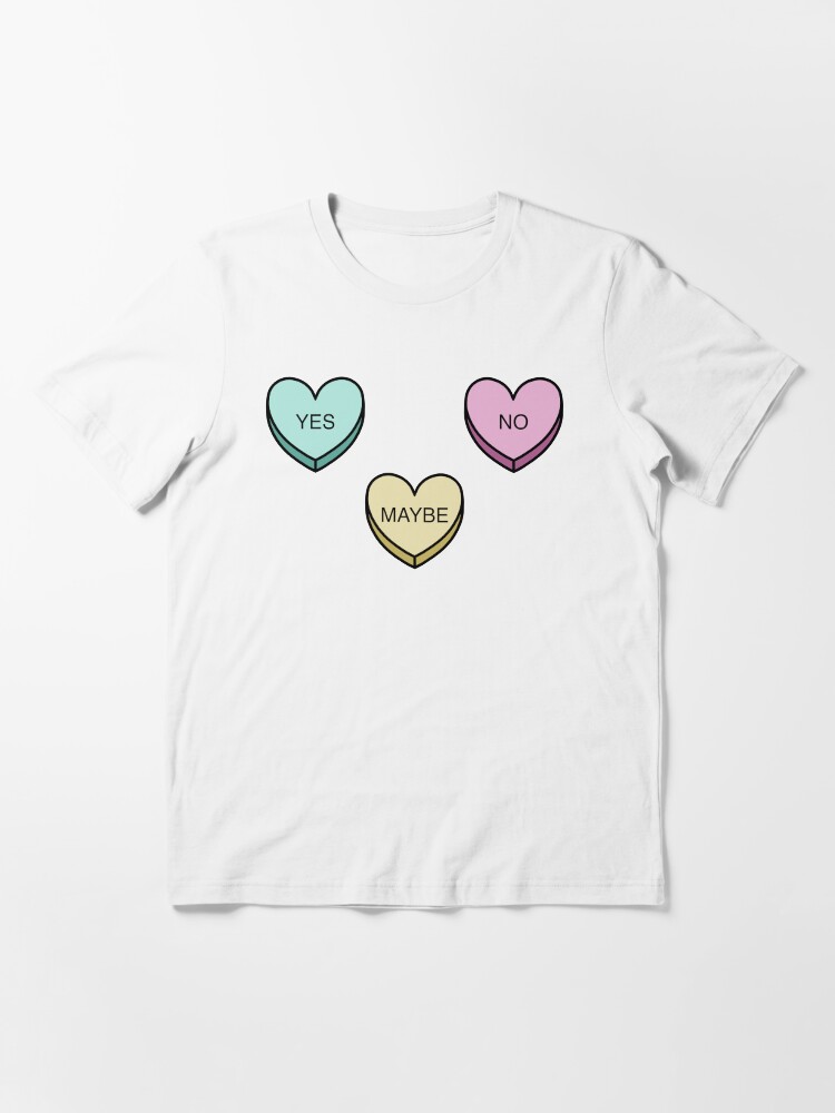 Alternate view of Indecisive Candy Hearts Essential T-Shirt