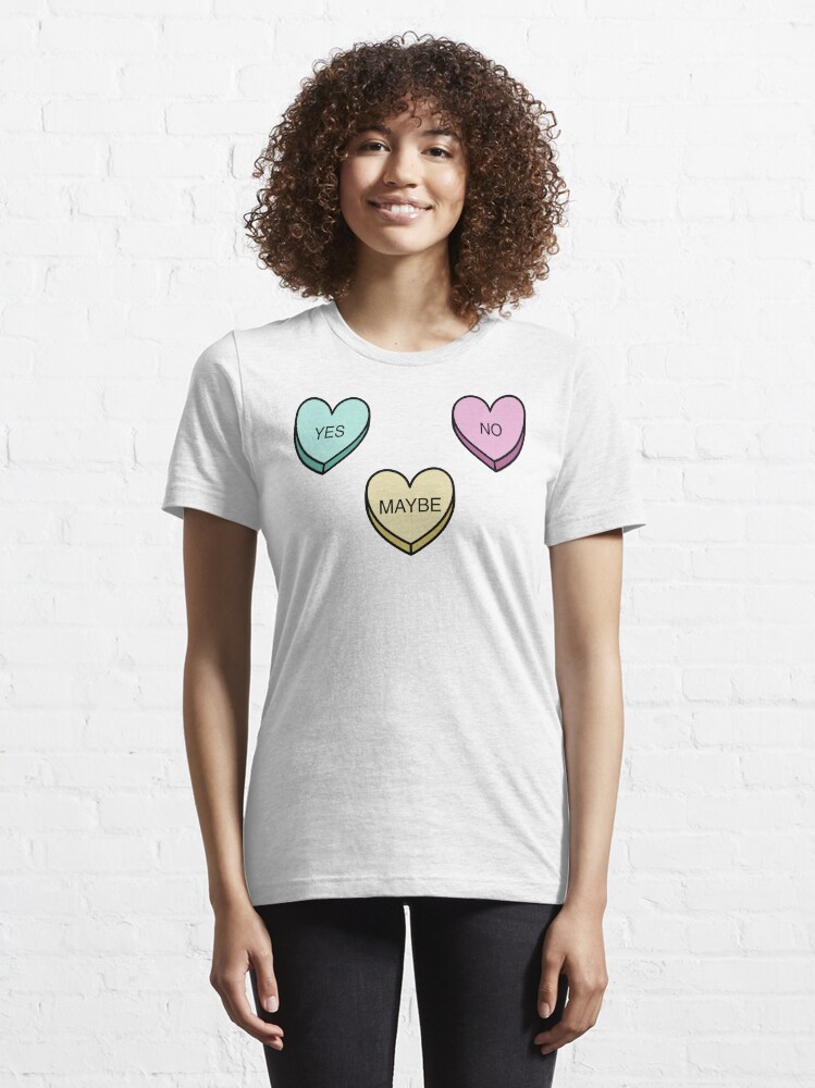Alternate view of Indecisive Candy Hearts Essential T-Shirt