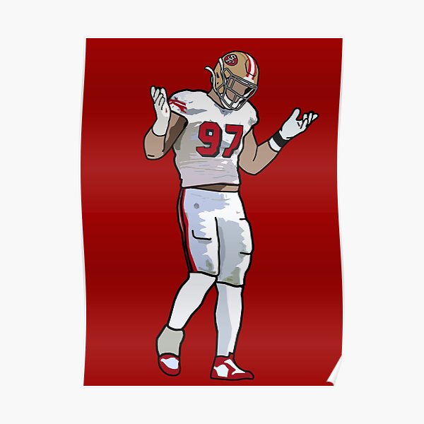 Nick Bosa 97 Strength  Sticker for Sale by TillmanHudson