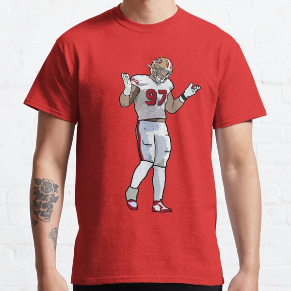 Nick Bosa #97 Reaction T Shirt 100% Cotton Nick Bosa Football San Francisco  Ben Roethlisberger California George Kittle Mahomes - AliExpress