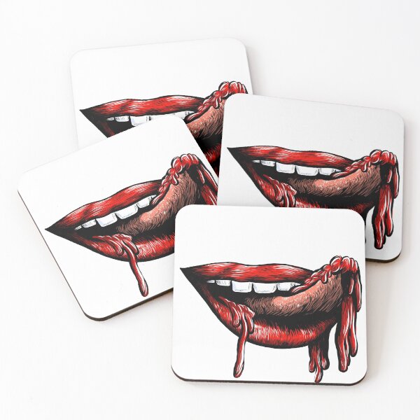 Item preview, Drooling bloodied red lips  designed and sold by stephenignacio.