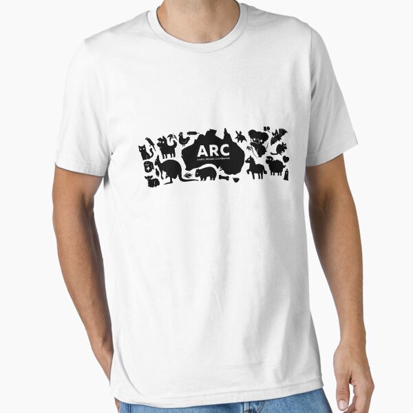 Vista previa del artículo con la obra «ARC Animals en Australia - tipo negro», diseñado y vendido por AnimalRescuers.