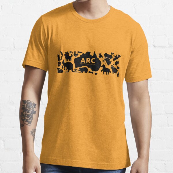 ARC Animals across Australia - black type Essential T-Shirt