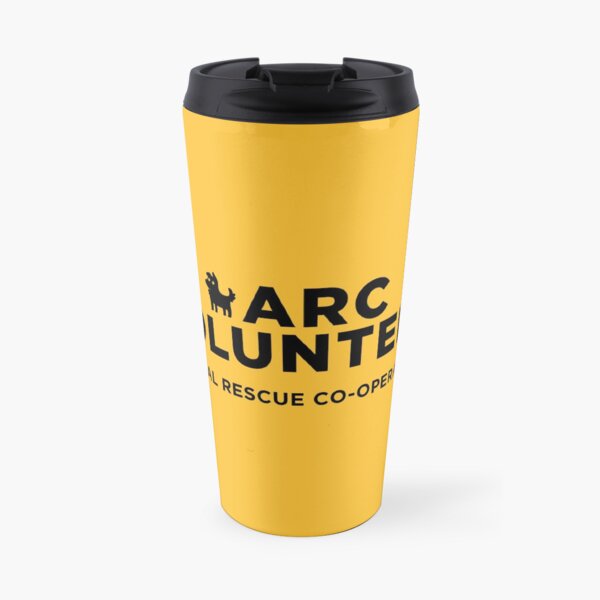 ARC Volunteer - black type Travel Mug