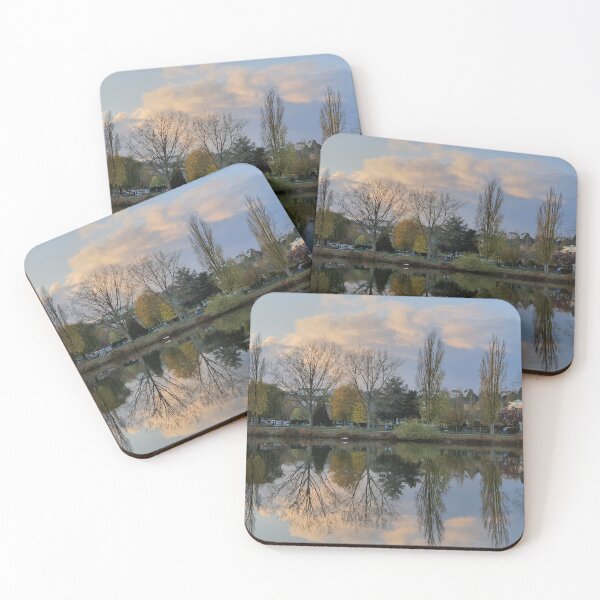Item preview, Reflection of trees on the Moselle photo designed and sold by Dibbelchen.