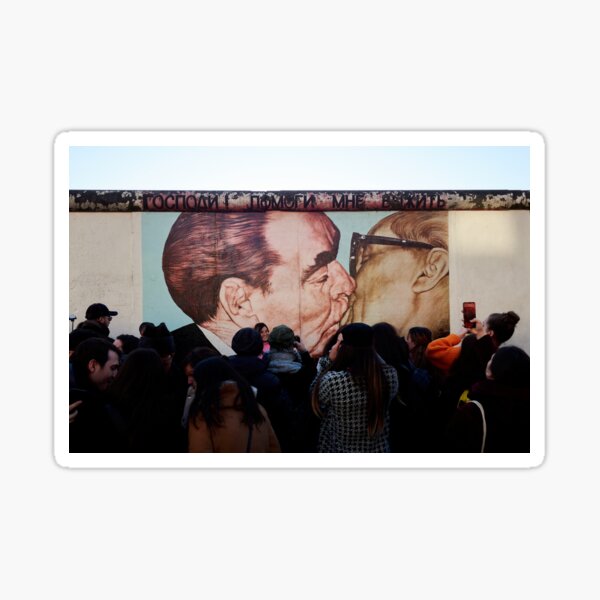 The Famous Kiss. Berlin Sticker