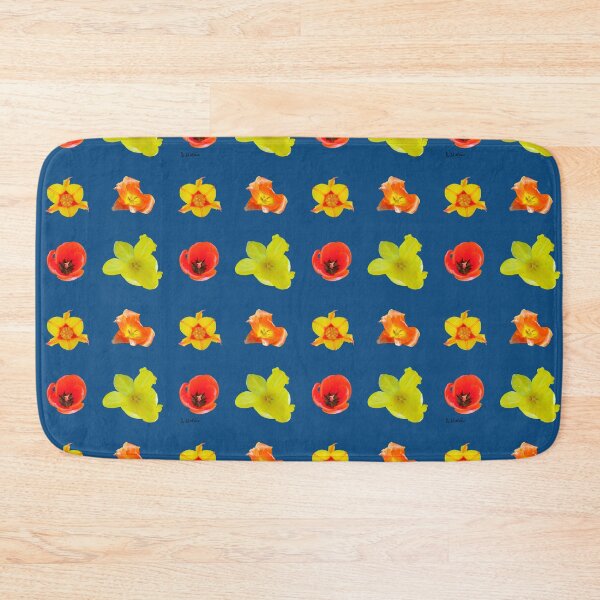 Item preview, Tulipes sur snorkel blue designed and sold by AHELENE.