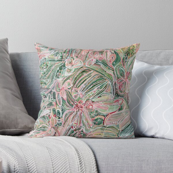 Jungle Tropics Throw Pillow