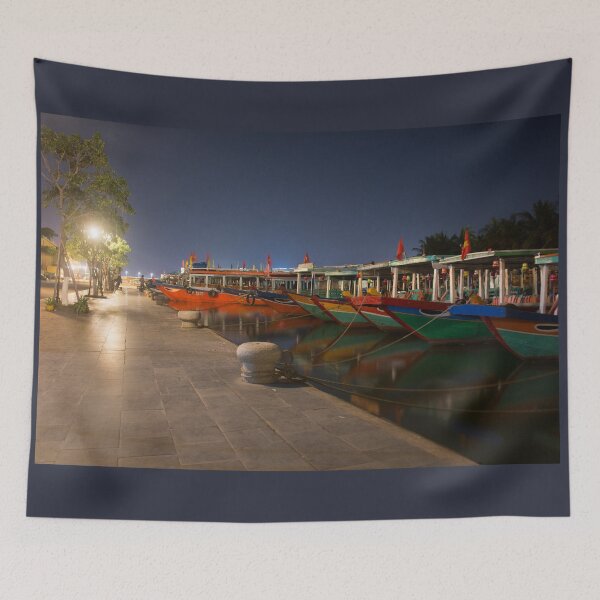 Item preview, Boats Parked For The Night in Hoi An designed and sold by Mike Ashley.