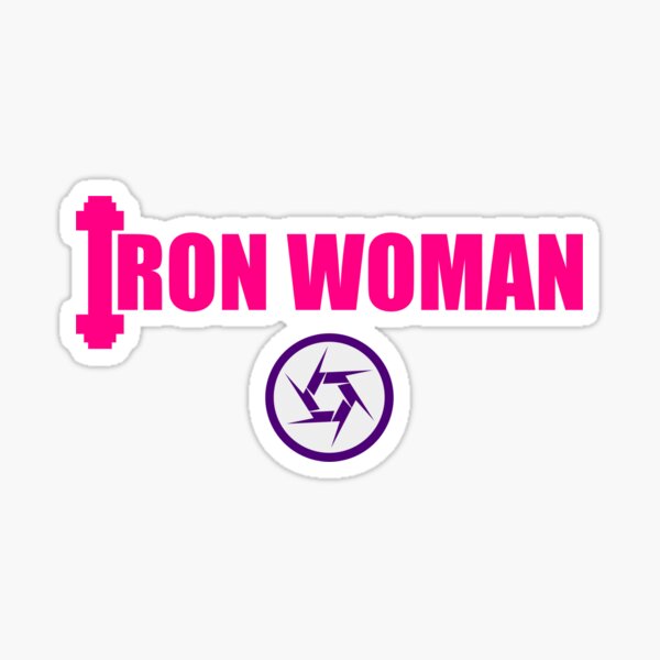 Body Building Workout Iron Woman Sticker