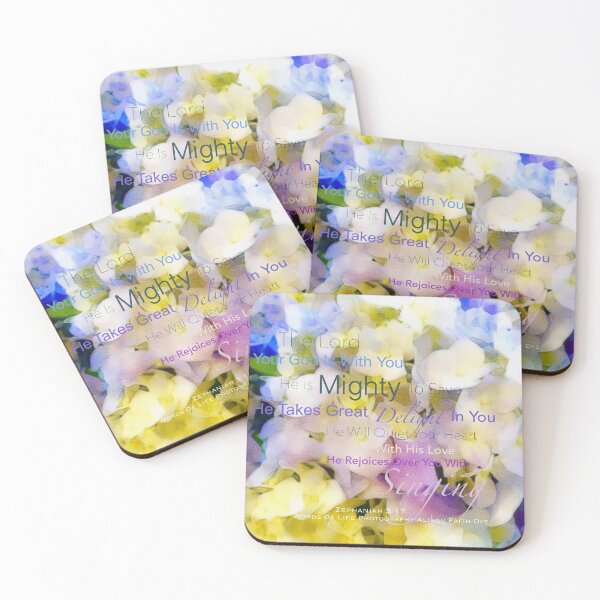 Item preview, Zephaniah 3:17 on Hydrangeas  designed and sold by WordsOfLife.