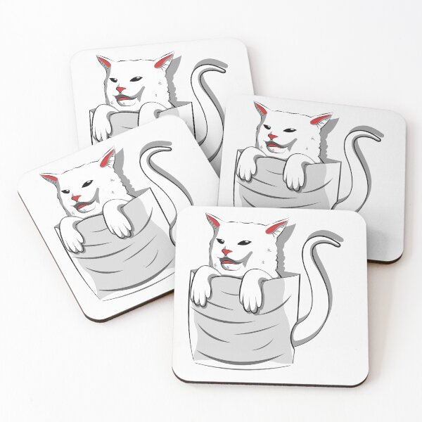 Item preview, Cat Meme Woman Yelling At Table Dinner Pocket Version designed and sold by Mfk Clothes.