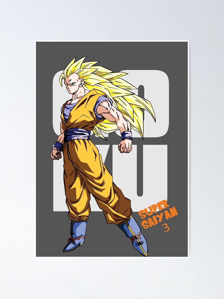 Super Saiyan 3 Goku Poster for Sale by BeeRyeCrafts