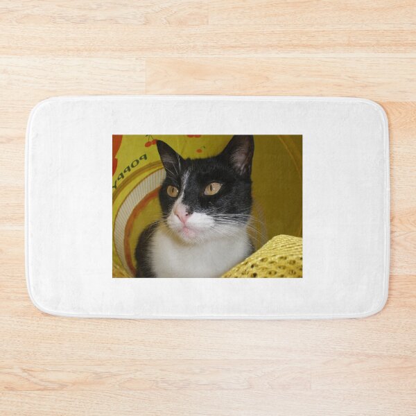 Item preview, Tuxedo cat + yellow designed and sold by bullettrainyeti.