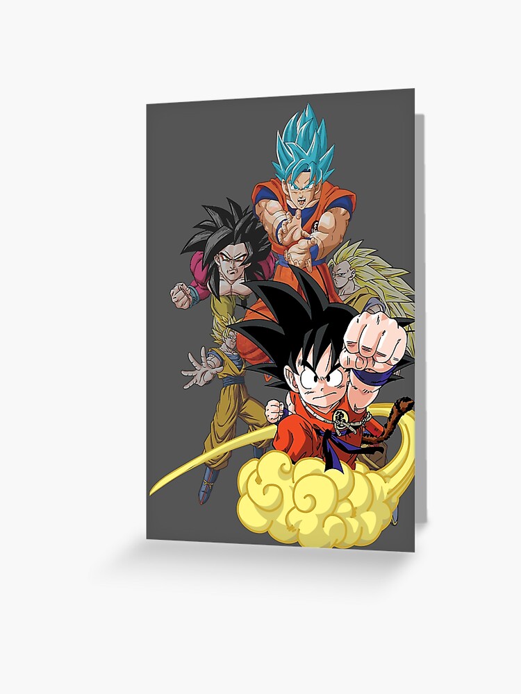 Poster A4 Goku e as esferas do dragão