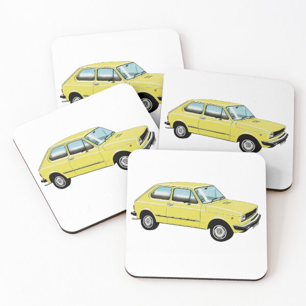 Item preview, Fiat 127 Hatchback illustration designed and sold by Retroblast.
